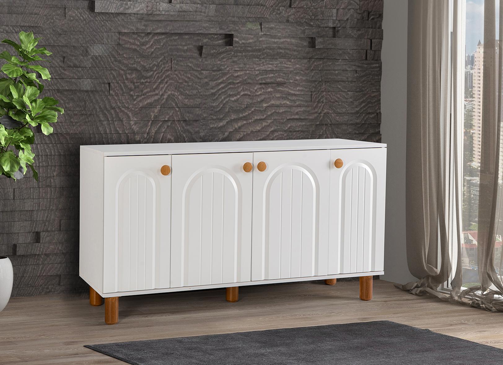 BOHEM DÜĞME KONSOL BEYAZ