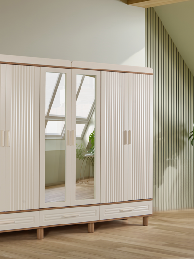 VERDA 6’LI GARDIROP KOMPLE MDF