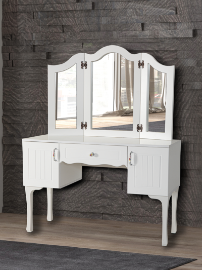 KELEBEK MAKYAJ MASASI BEYAZ