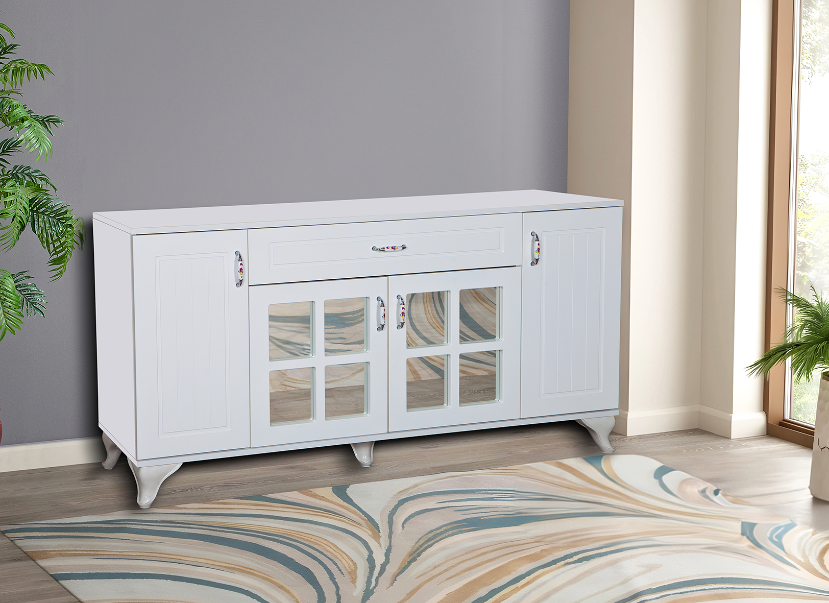 YÜCE DESEN AYNALI KONSOL